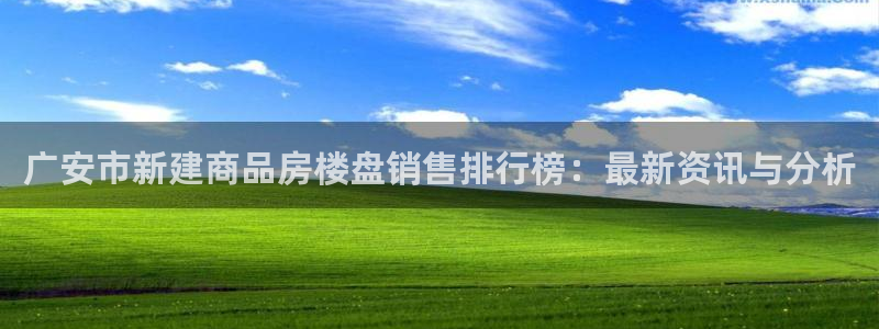 安信12软件介绍：广安市新建商品房楼盘销售排行榜：最新资讯与分析