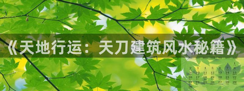 安信esp12：《天地行运：天刀建筑风水秘籍》