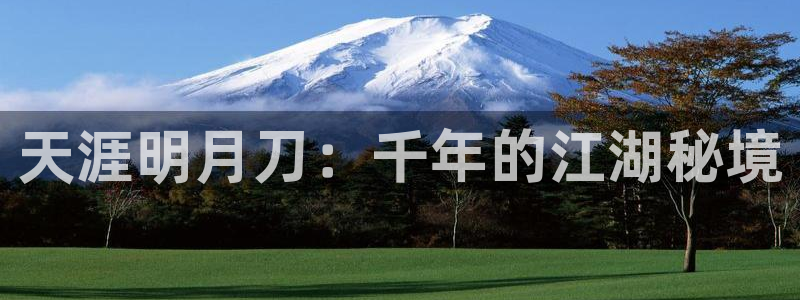 安信12周年庆典：天涯明月刀：千年的江湖秘境