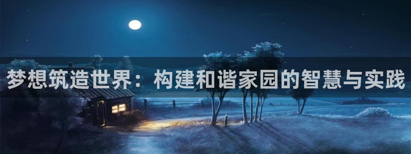 安信12：梦想筑造世界：构建和谐家园的智慧与实践